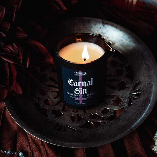 Carnal Sin : Massage Oil Candle